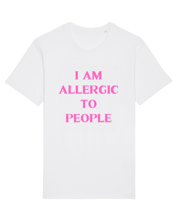 i am allergic to people White