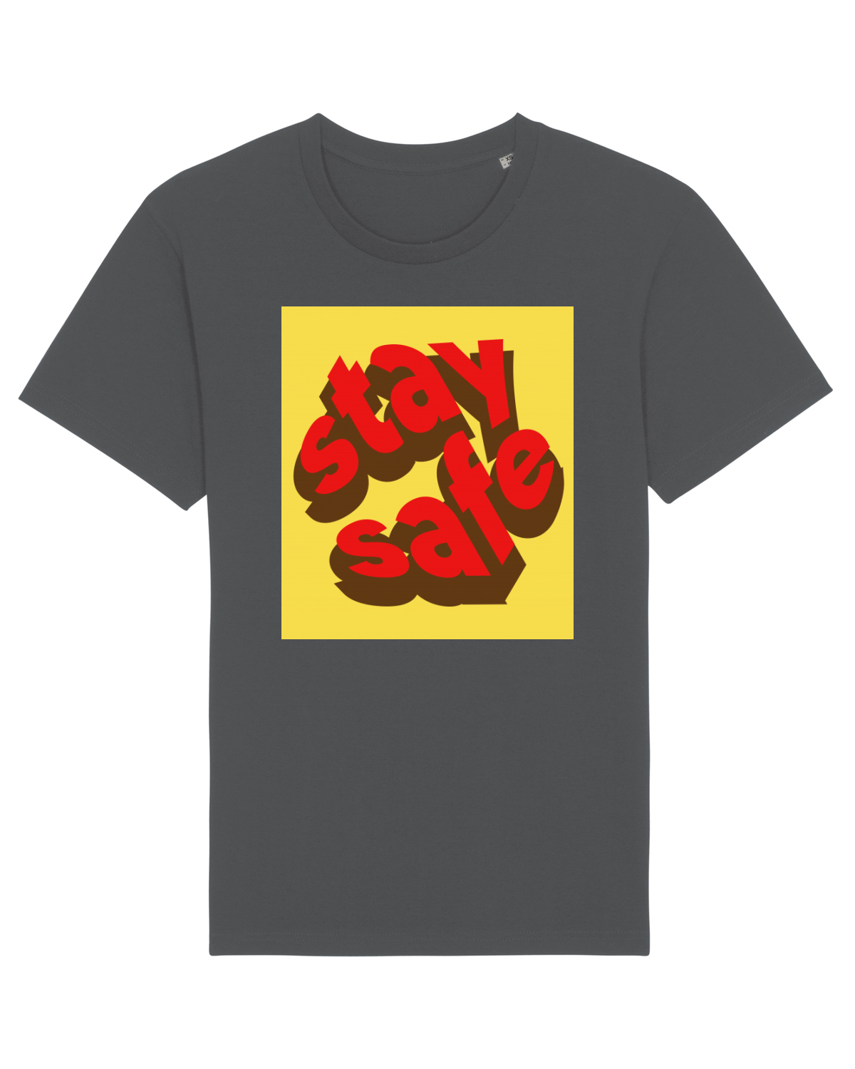 Tricou mânecă scurtă Unisex Rocker Anthracite