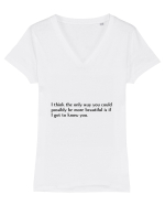 i think the only way you should... Tricou mânecă scurtă guler V Damă Evoker