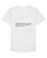i think the only way you should... Tricou mânecă scurtă guler larg Bărbat Skater