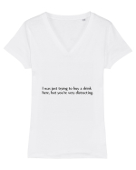 i was just trying to buy... Tricou mânecă scurtă guler V Damă Evoker