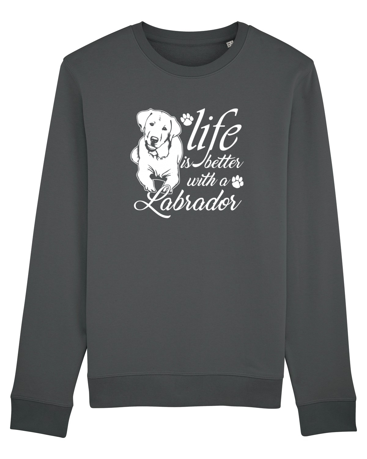 Bluză mânecă lungă Unisex Rise Anthracite