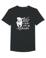 Labrador Tricou mânecă scurtă guler larg Bărbat Skater