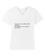 you know, i m actually terrible... Tricou mânecă scurtă guler V Bărbat Presenter