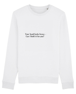 your hands looks heavy... Bluză mânecă lungă Unisex Rise