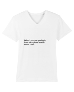 when i text goodnight... Tricou mânecă scurtă guler V Bărbat Presenter