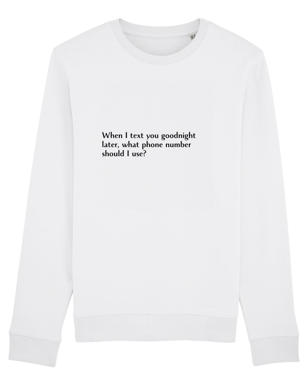 Bluză mânecă lungă Unisex Rise White