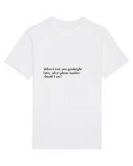 when i text goodnight... Tricou mânecă scurtă Unisex Rocker