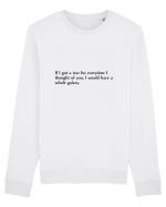 if i got a star for everytime i thought of you... Bluză mânecă lungă Unisex Rise