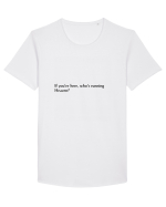 if you re here ... Tricou mânecă scurtă guler larg Bărbat Skater