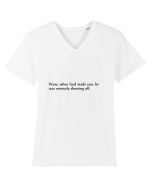 wow, when god made you... Tricou mânecă scurtă guler V Bărbat Presenter