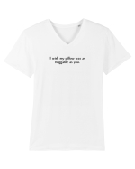 i wish my pillow was as ... Tricou mânecă scurtă guler V Bărbat Presenter