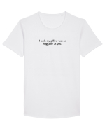 i wish my pillow was as ... Tricou mânecă scurtă guler larg Bărbat Skater