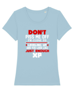 Don't piss me off Tricou mânecă scurtă guler larg fitted Damă Expresser