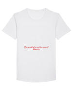 know what s on the menu? Tricou mânecă scurtă guler larg Bărbat Skater