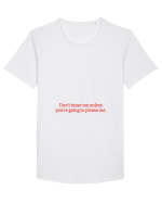 don t tease me unless... Tricou mânecă scurtă guler larg Bărbat Skater