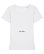 free kisses Tricou mânecă scurtă guler larg fitted Damă Expresser