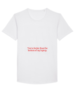 you re hotter than the bottom of my laptop Tricou mânecă scurtă guler larg Bărbat Skater