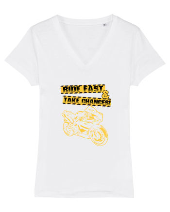 Ride fast White
