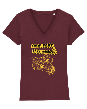 Ride fast Burgundy