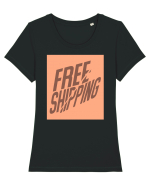 free shipping 225 Tricou mânecă scurtă guler larg fitted Damă Expresser