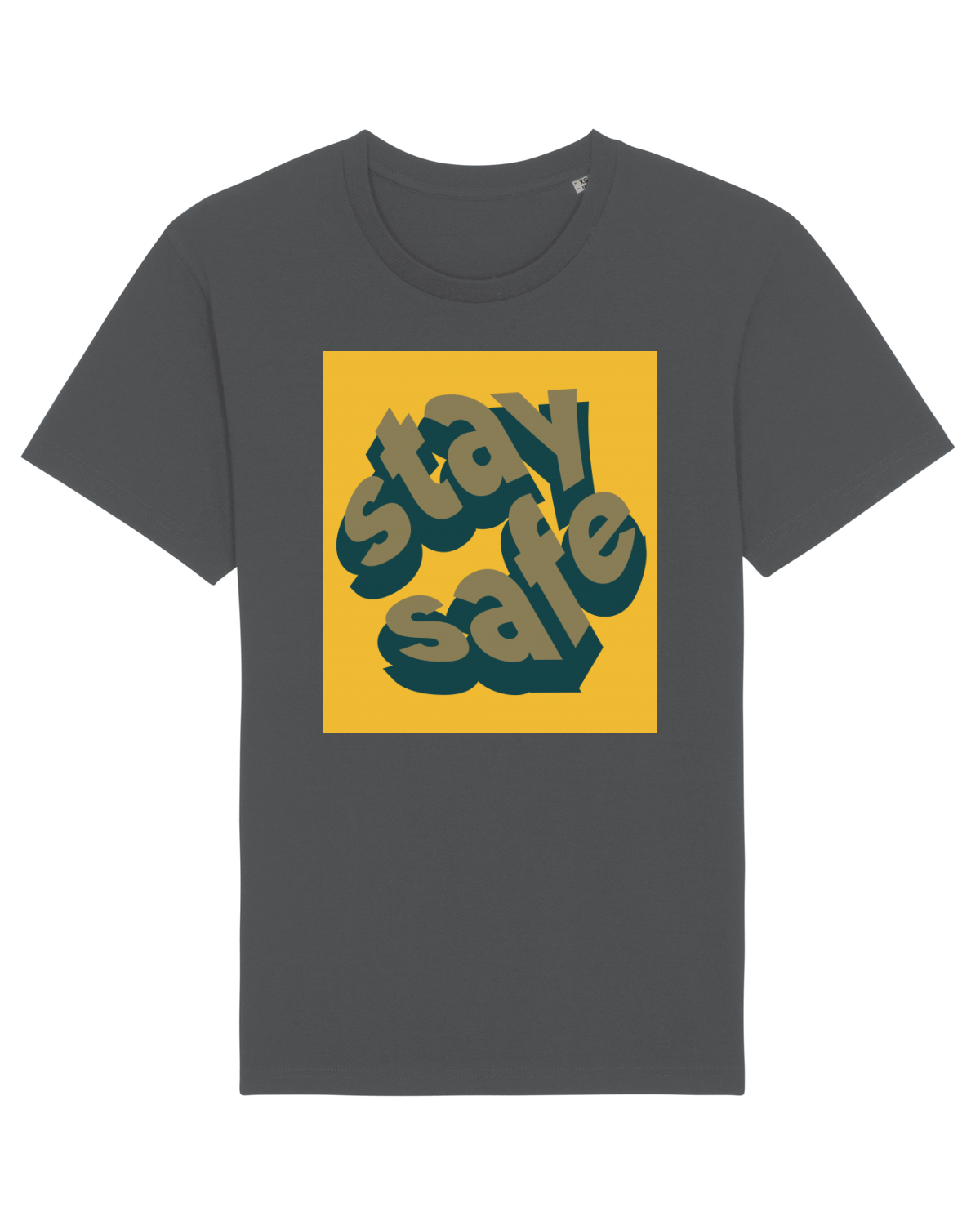 Tricou mânecă scurtă Unisex Rocker Anthracite