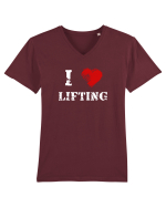 I love lifting Tricou mânecă scurtă guler V Bărbat Presenter