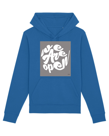we are open 302 Royal Blue