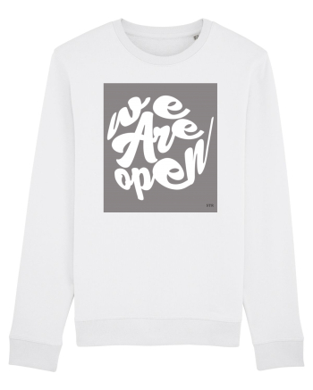 we are open 302 White