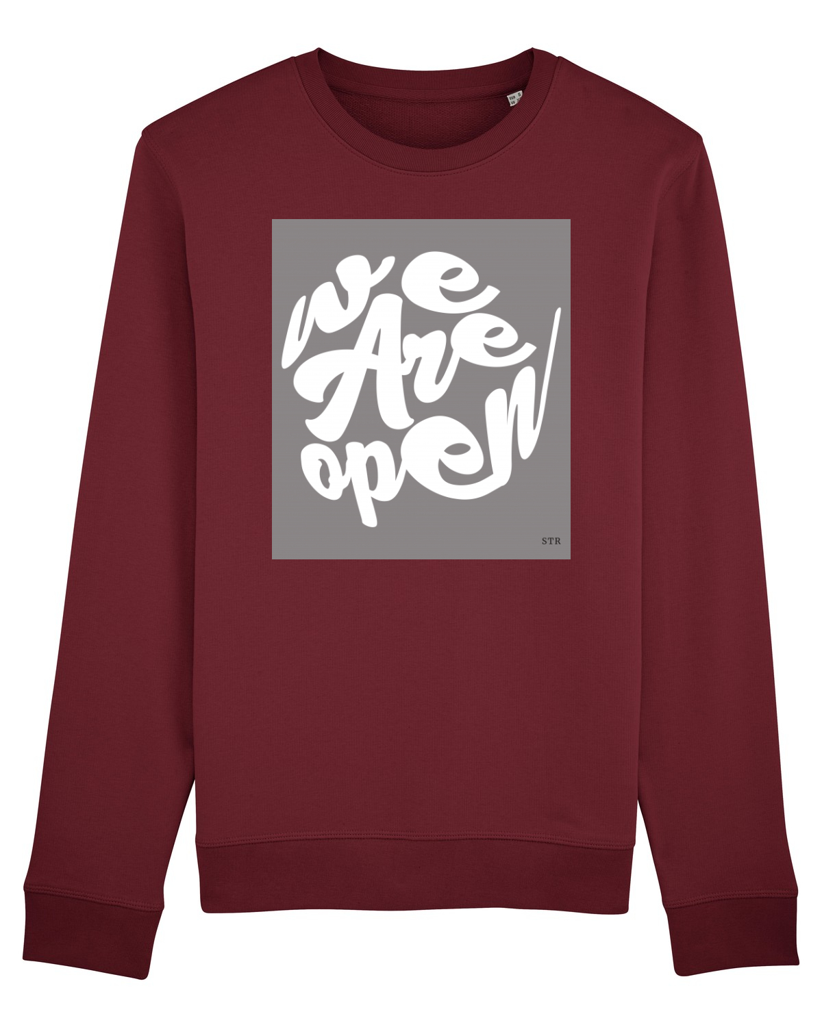 Bluză mânecă lungă Unisex Rise Burgundy