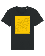 work from home 316 Tricou mânecă scurtă Unisex Rocker