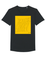 work from home 316 Tricou mânecă scurtă guler larg Bărbat Skater