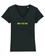 no fear  Tricou mânecă scurtă guler V Damă Evoker