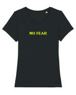 no fear  Tricou mânecă scurtă guler larg fitted Damă Expresser