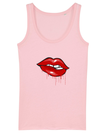 Red bloody lips Cotton Pink