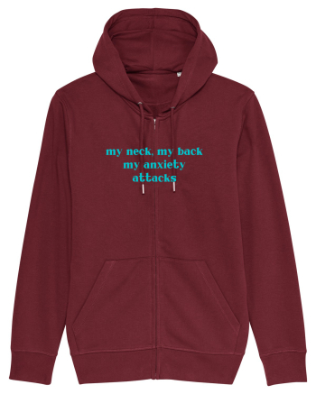 my neck my back my anxiety attacks Burgundy