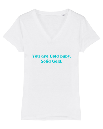 you are good baby solid gold White