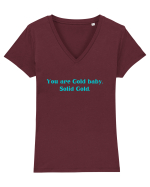 you are good baby solid gold Tricou mânecă scurtă guler V Damă Evoker