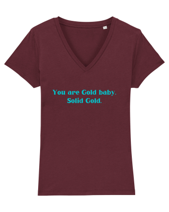 you are good baby solid gold Burgundy