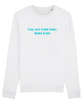 you are good baby solid gold White