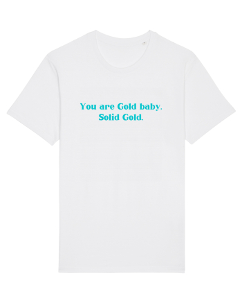 you are good baby solid gold White