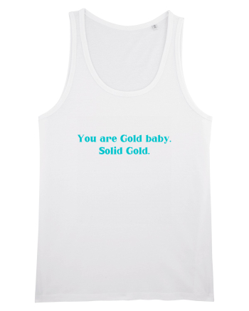 you are good baby solid gold White