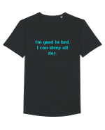 i m good in bed i can sleep all day Tricou mânecă scurtă guler larg Bărbat Skater