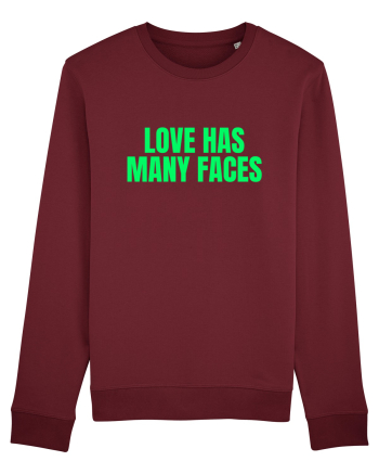 love has many faces Burgundy
