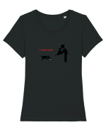 Funny dog Tricou mânecă scurtă guler larg fitted Damă Expresser