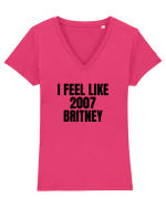i feel like 2007 britney Tricou mânecă scurtă guler V Damă Evoker
