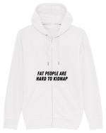 fat people are hard to kidnap Hanorac cu fermoar Unisex Connector
