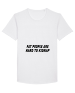 fat people are hard to kidnap Tricou mânecă scurtă guler larg Bărbat Skater