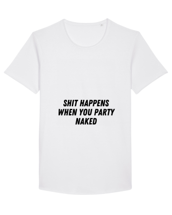 shit happens when you party naked White
