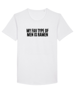 my fav type of men is ramen Tricou mânecă scurtă guler larg Bărbat Skater